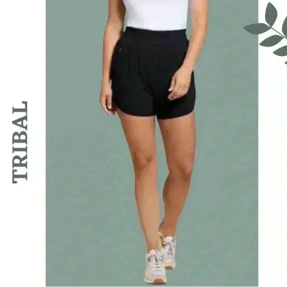 Tribal Four-way Stretch Workout Shorts 77430-3668-0002 Deep Blue Navy